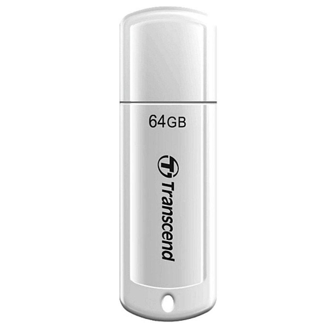 USB-флешка 64 Gb, Transcend "JetFlash 370", USB 2.0, белая