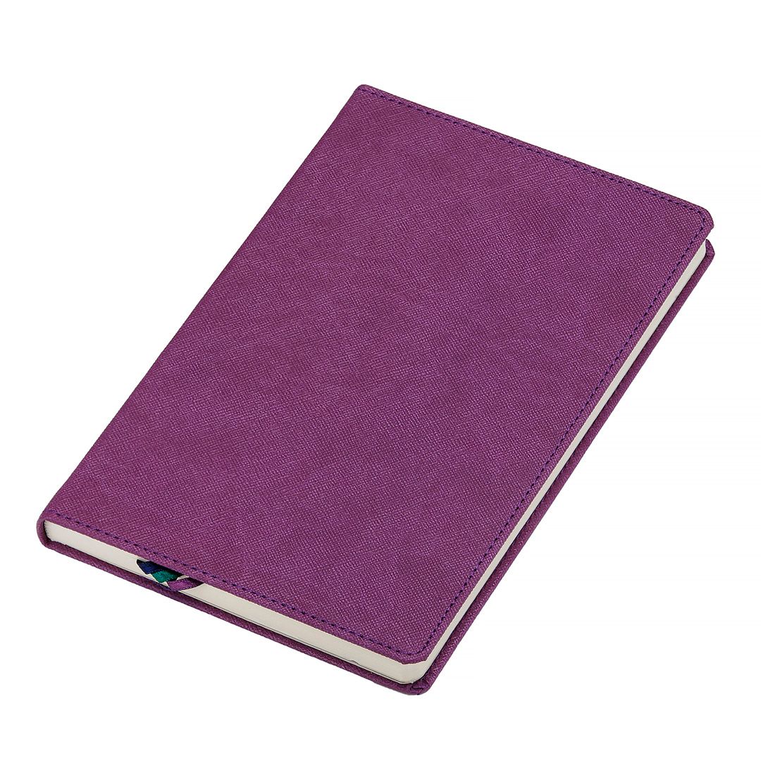 Записная книжка Lady Book,  А5, 128 л, в линейку, фиолетовая