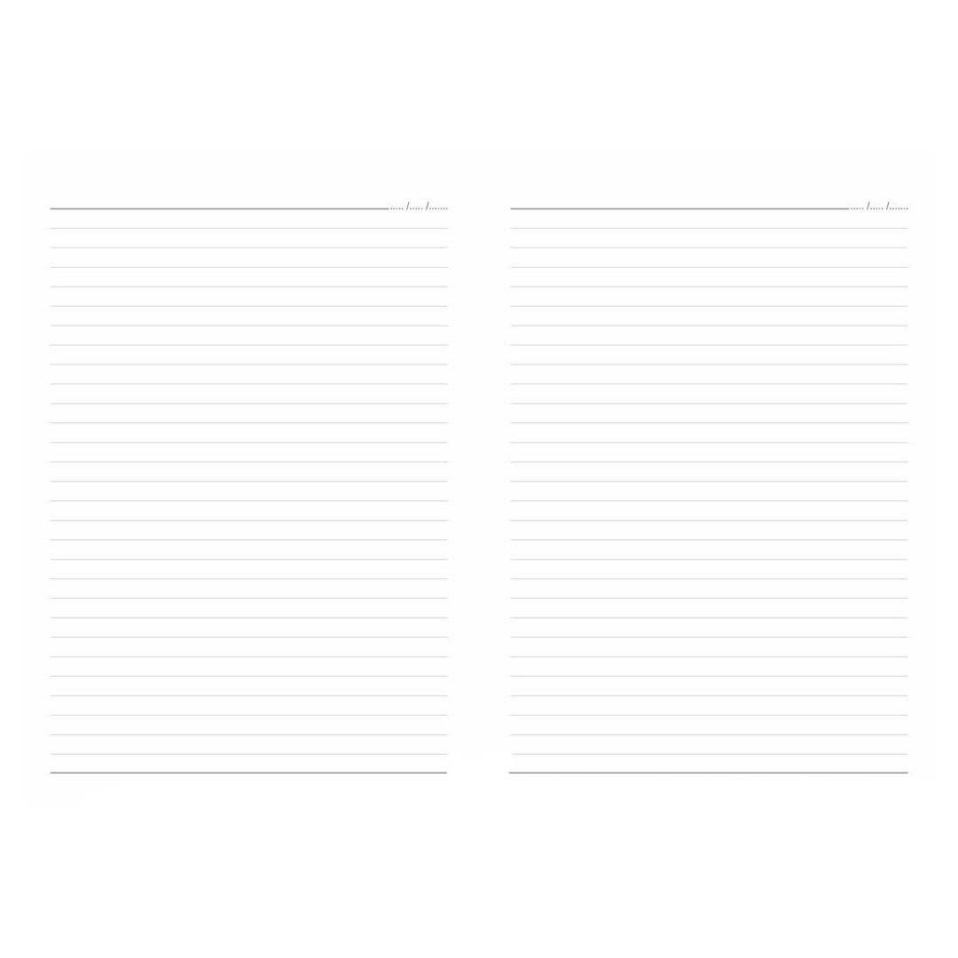 Записная книжка Trendy, А5, 128 л, в линейку, кожзам, синий
