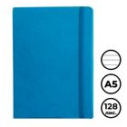 Записная книжка Baer, А5, 128 л, на резинке, с ручкой, в линейку, бирюзовый