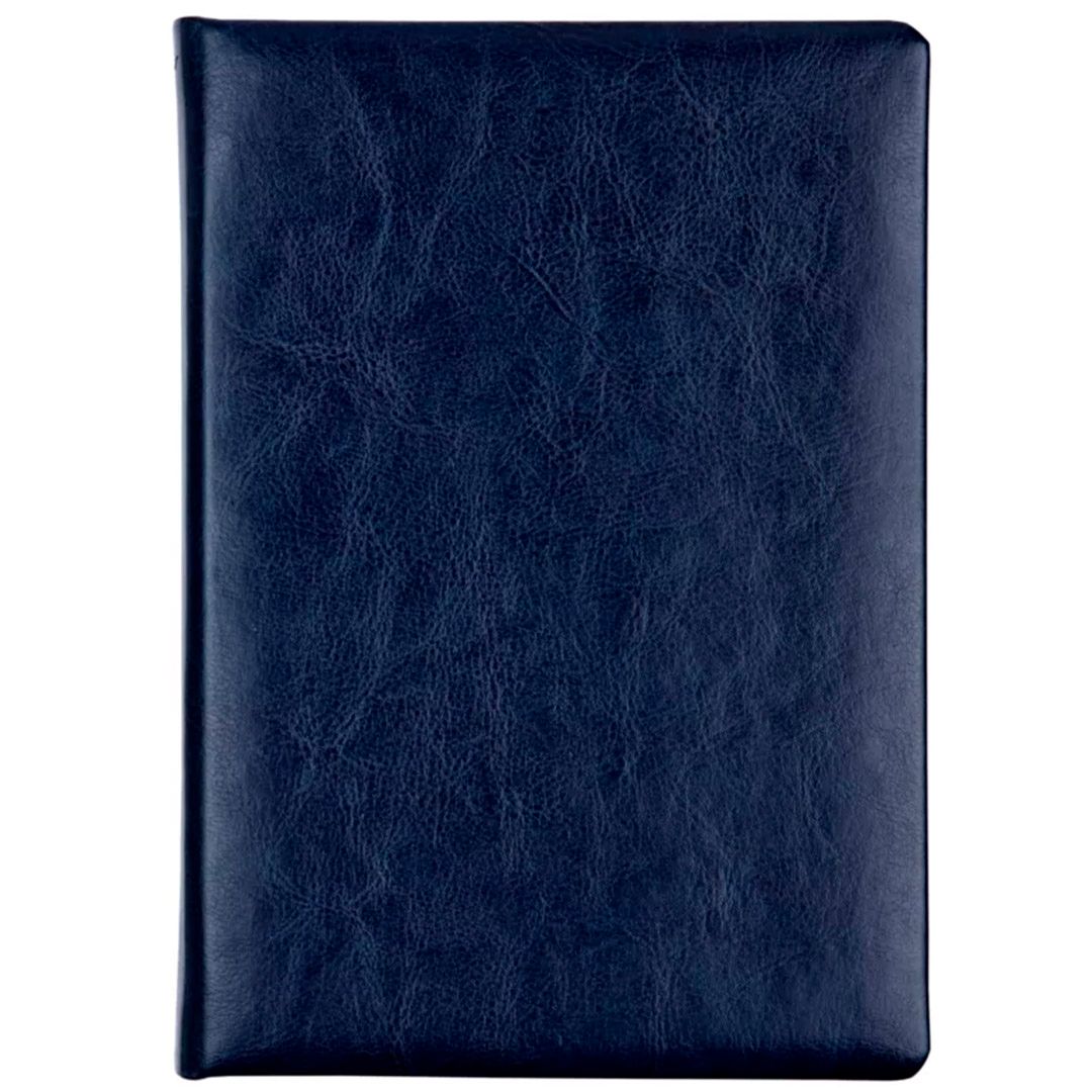 Ежедневник датированный Silvano, 2022 г., А4, 176 л., с серебряным срезом, синий / Ежедневники датированные