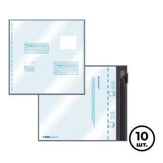 Конверт-пакет горизонтальный UltraPac, 320*355 мм, полиэтилен, отрывная лента, 10 шт/упак / Конверты-пакеты