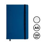 Записная книжка Magnat, А5, 128 л, в линейку, с резинкой, синий