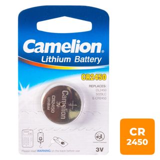 Батарейка Camelion Lithium дисковые CR2450-BP1, 3V, 1 шт., цена за упаковку / Батарейки