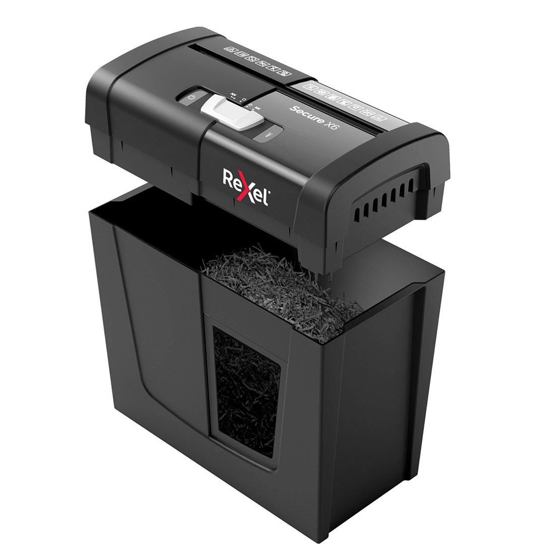 Уничтожитель документов SHRp P-4 Rexel Secure X6, ("4" уровень секретности), 10 литра, 6 листов / Уничтожители документов №3