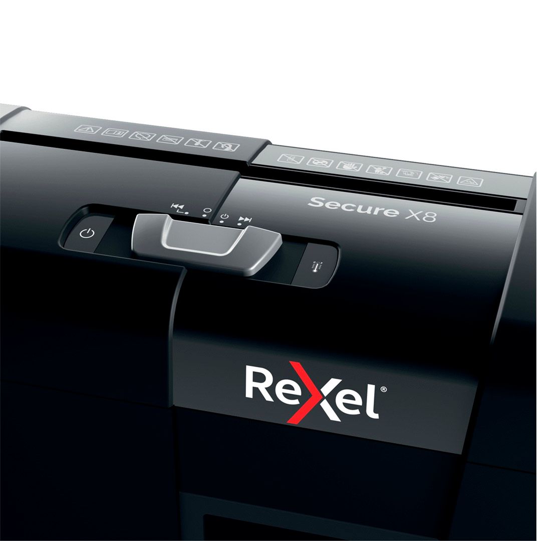 Уничтожитель документов SHRp P-4 Rexel Secure X8, ("4" уровень секретности), 14 литра, 8 листов / Уничтожители документов №7