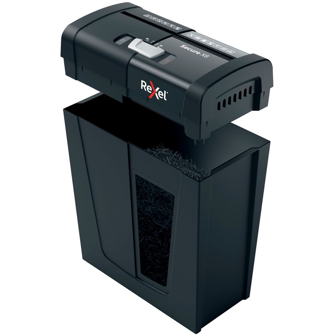 Уничтожитель документов SHRp P-4 Rexel Secure X8, ("4" уровень секретности), 14 литра, 8 листов / Уничтожители документов №4