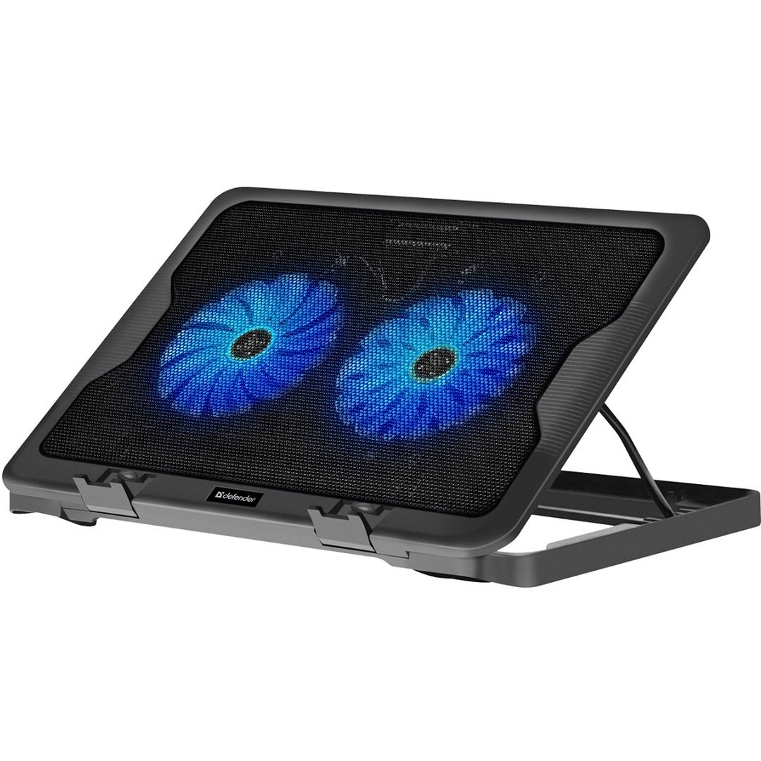 Подставка для ноутбука Defender "NS-503", USB порт, LED, 17", черная / Подставки для ноутбуков oe.kz Подставка для ноутбука Defender "NS-503", USB порт, LED, 17", черная / Подставки для ноутбуков