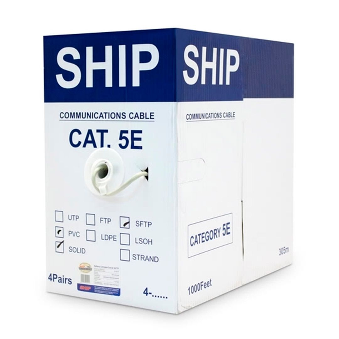 Кабель сетевой SHIP D155-P Cat.5e SF/UTP 30В PVC, 305 м/б / Сетевые кабеля №3