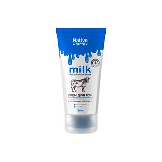 Крем для рук интенсивно увлажняющий Milk Native Farm, с коровьим молоком, 150 мл / Товары для салонов красоты	