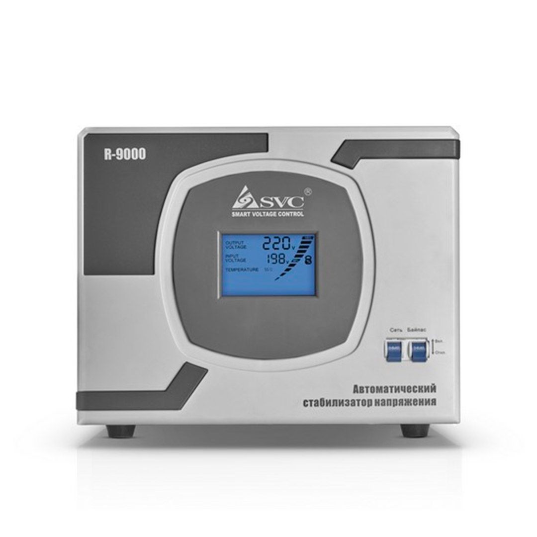 Стабилизатор напряжения SVC R-9000, 9000ВА/7000Вт, серый / Источники бесперебойного питания №2