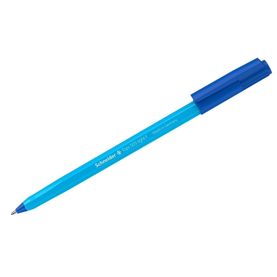 Ручка шариковая Schneider "Tops 505 F", 0,8 мм, синяя, голубой корпус / Ручки шариковые неавтоматические №2