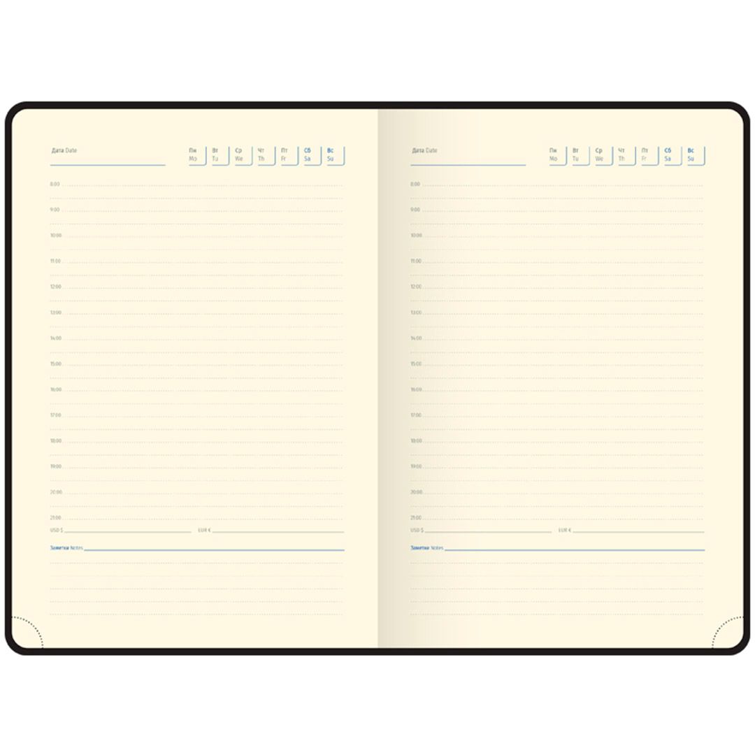 Күнтізбесіз күнделік Berlingo "Fuze", A5, 136 п, жасанды былғары, қызыл / Күнтізбесіз күнделіктер №4