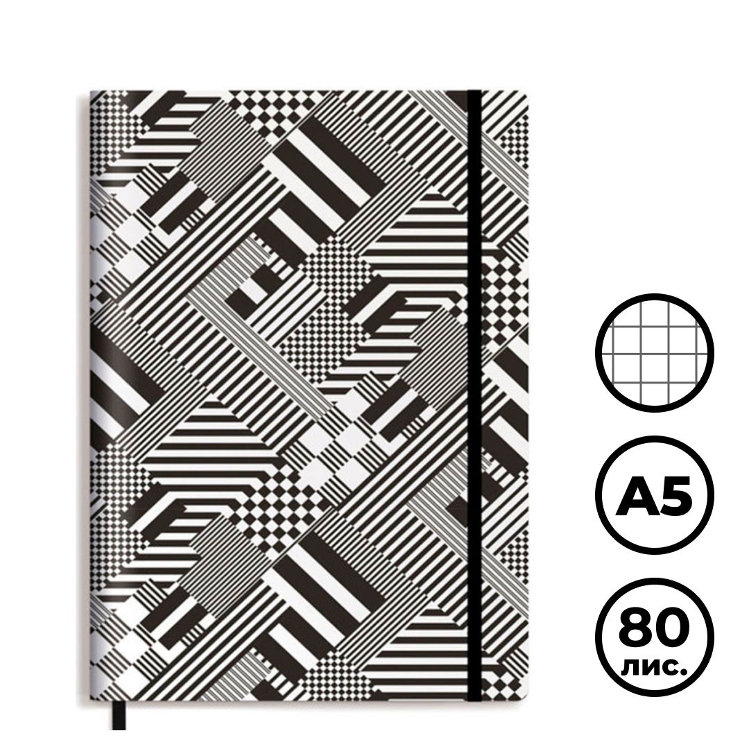 Записная книжка Greenwich Line "Urban. Pattern", А5, 80 листов. кожзам, цветной срез / Записные книжки