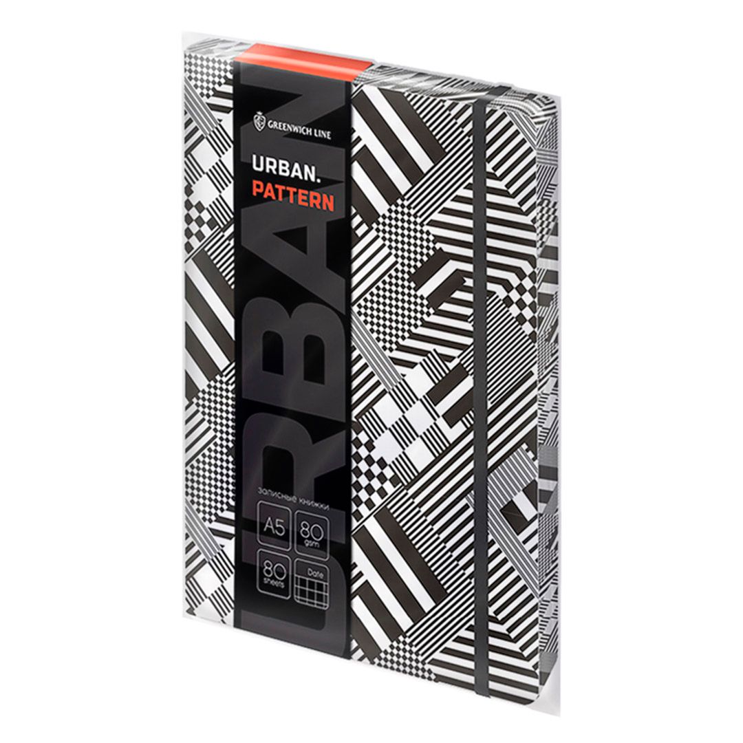 Записная книжка Greenwich Line "Urban. Pattern", А5, 80 листов. кожзам, цветной срез / Записные книжки №3