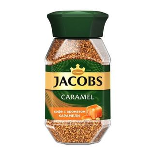Ерігіш кофе Jacobs Monarch "Карамель", 95 гр, шыны ыдыста / Ерігіш кофе