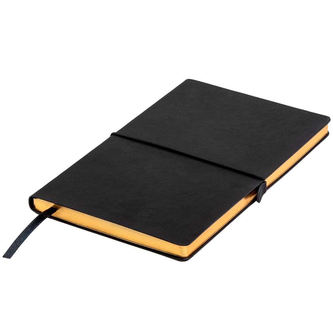 Записная книжка Oscar, А5, 128 л, в линейку, с резинкой, черный, золотой срез / Записные книжки №2 oe.kz Записная книжка Oscar, А5, 128 л, в линейку, с резинкой, черный, золотой срез / Записные книжки №2