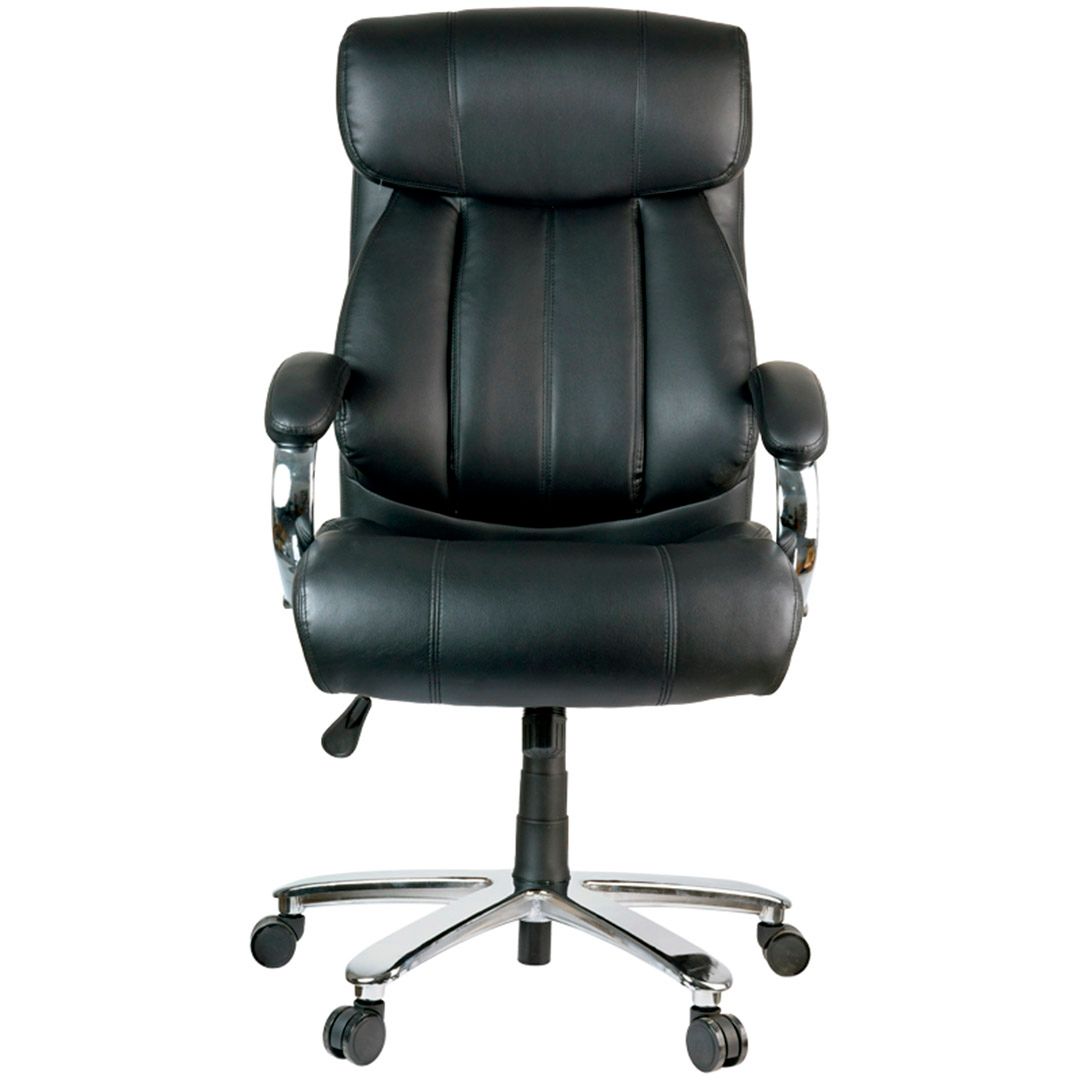 Кресло для руководителя Helmi HL-ES06 "Granite", экокожа, черное / Кресла для руководителей №2