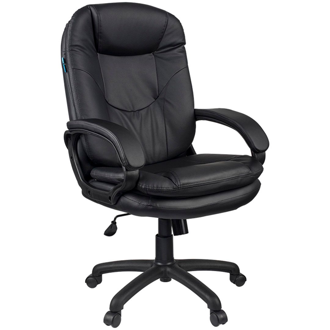 Кресло для руководителя Helmi HL-E68 "Reputation", экокожа, черное / Кресла для руководителей