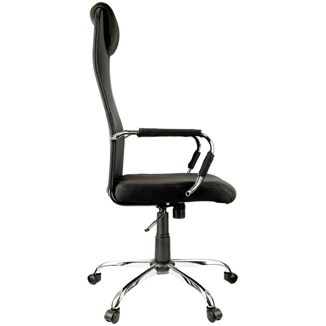 Басқарушы креслосы Helmi HL-E25 "Intelligent", мата, торлы, қара / Басқарушыларға арналған креслолар №3