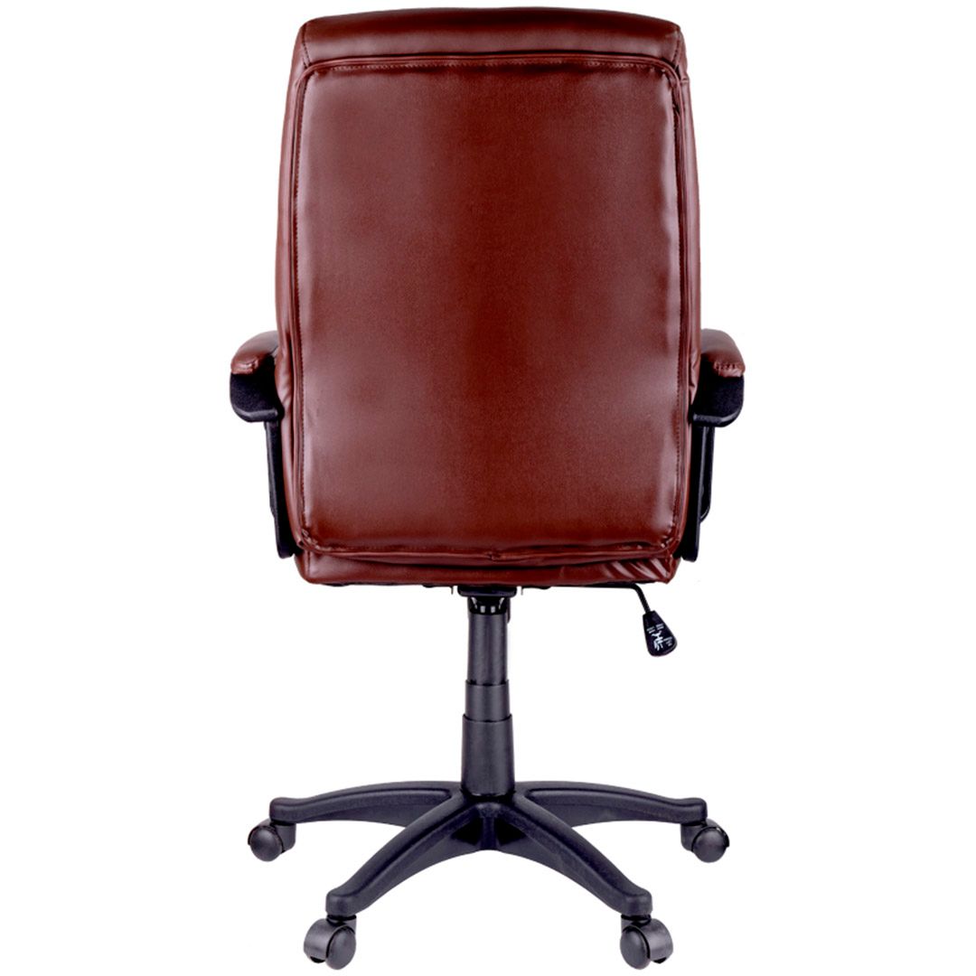Кресло для руководителя Helmi HL-E02 "Income", экокожа, коричневое / Кресла для руководителей №3