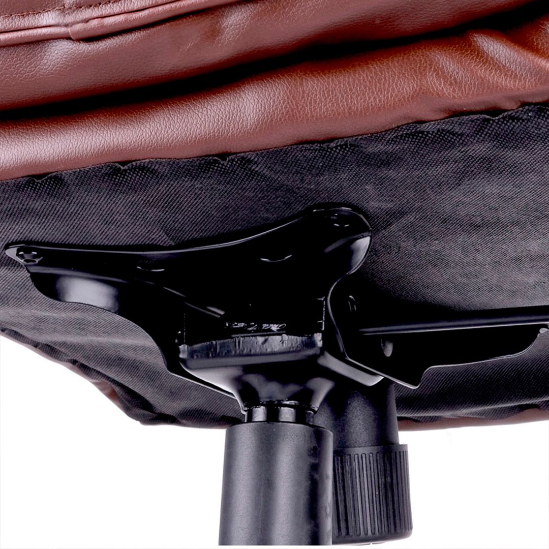 Кресло для руководителя Helmi HL-E02 "Income", экокожа, коричневое / Кресла для руководителей №5