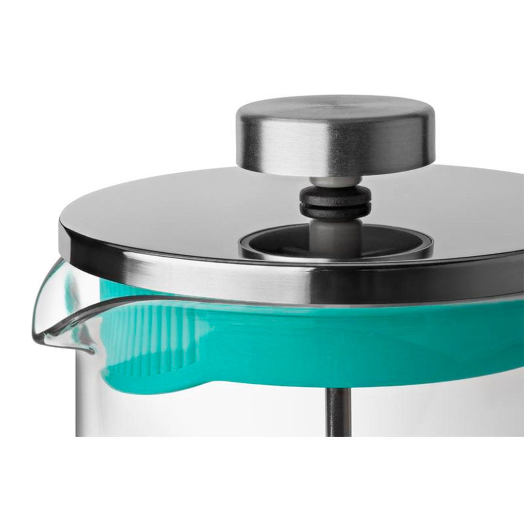 Френч-пресс Apollo "Genio Manhattan", 600 мл, из нержавеющей стали, стеклянная колба / Посуда столовая №3