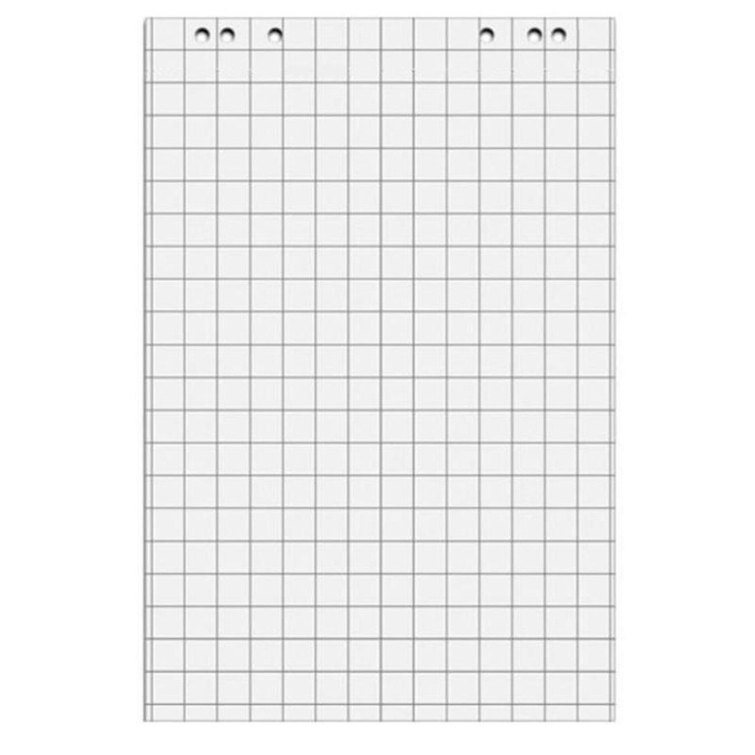 Блок бумаги для флипчарта Attache, размер 675*980 мм, 20 листов, белый, в клетку / Бумага для флипчарта
