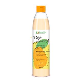 Тоник для лица матирующий Family Cosmetics "Pure Harmony", против жирного блеска, 300 мл / Товары для салонов красоты	