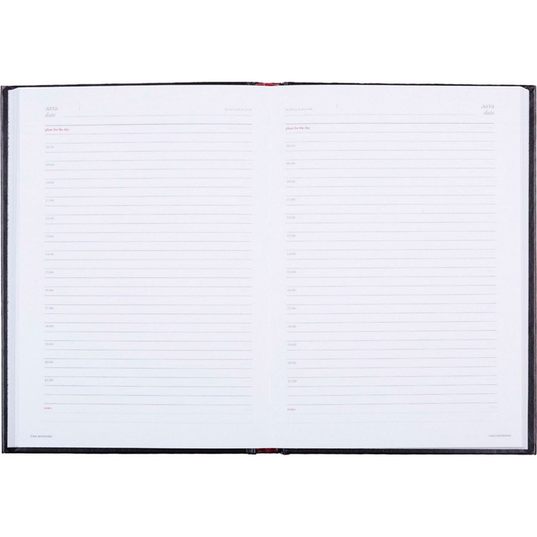 Ежедневник недатированный Attache Ideal, A5, 136 л., кожзам, черный / Ежедневники недатированные №4