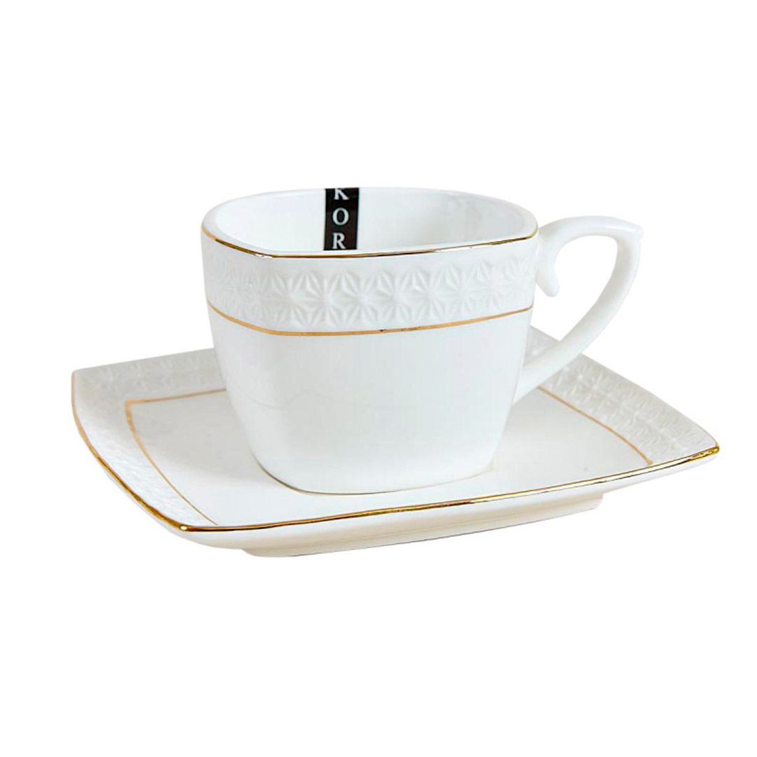 Сервиз кофейный Korall "Снежная королева", 12 предметов, 6 персон / Посуда столовая №2