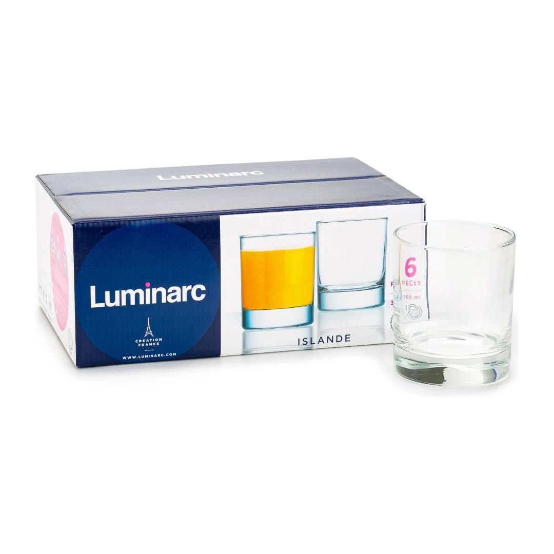 Шыныаяқтар жинағы Luminarc "Исландия", 300 мл, шыны, 6 дана/қапт / Асхана ыдыстары №4