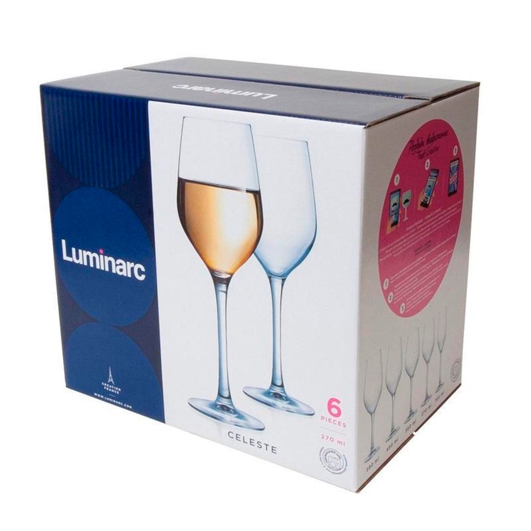 Набор фужеров для вина Luminarc "Селест", стекло, 270 мл, 6 шт/упак / Посуда столовая №2