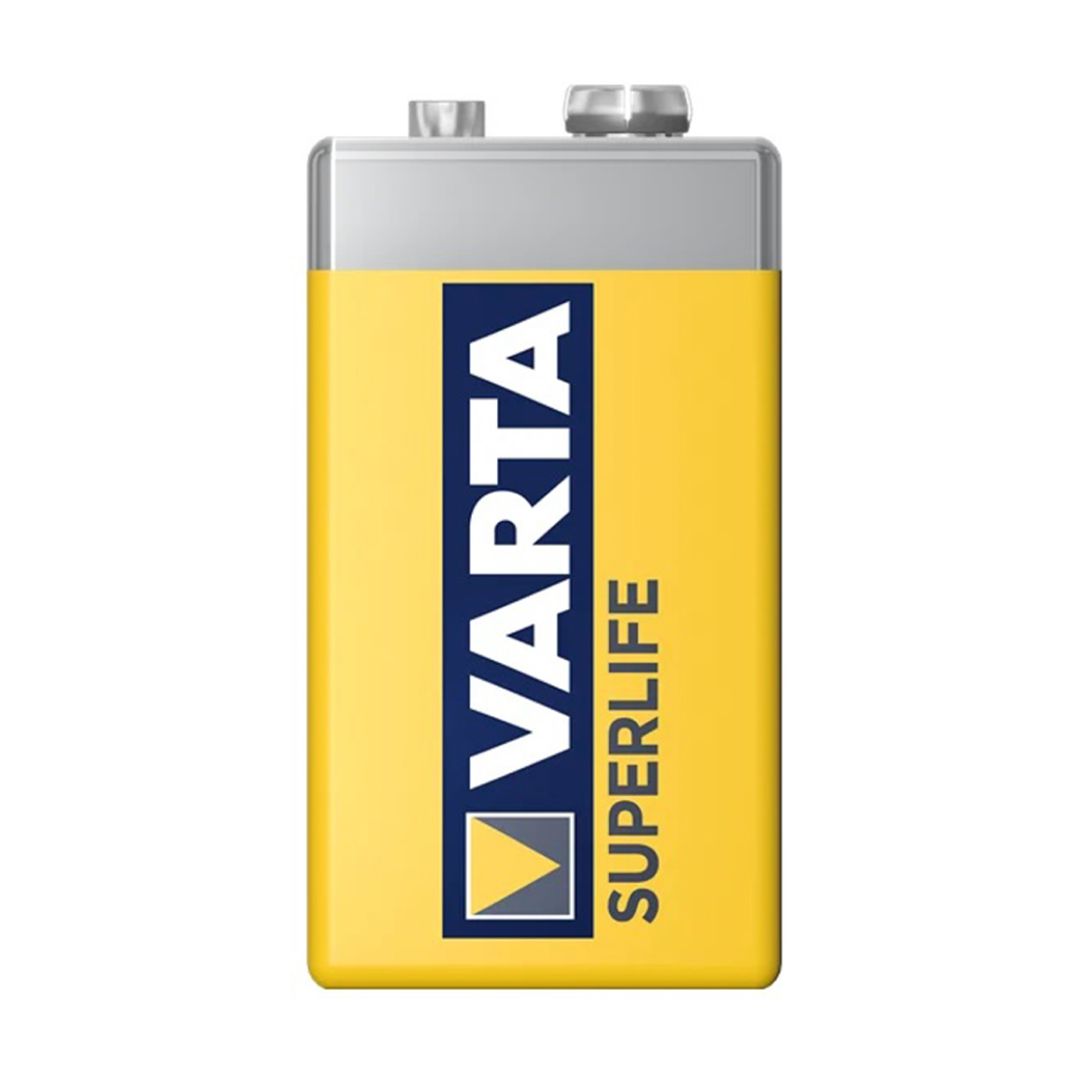 Батарея Varta SUPERLIFE E-Block крона 9V, 6F22P, 9 V, 1 дана, пленкада