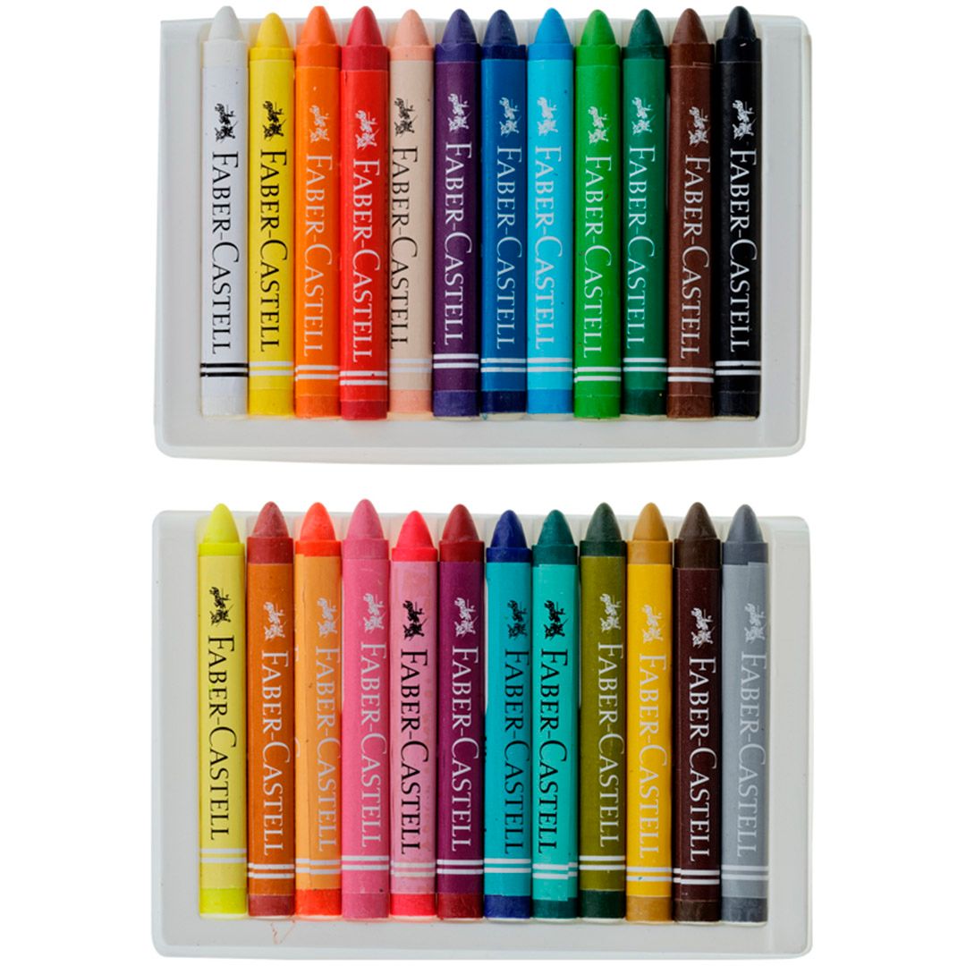 Мелки восковые Faber-Castell, 24 цвета