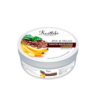 Взбитое масло какао и банана для тела Fruit Life, 150 мл / Уходовая косметика