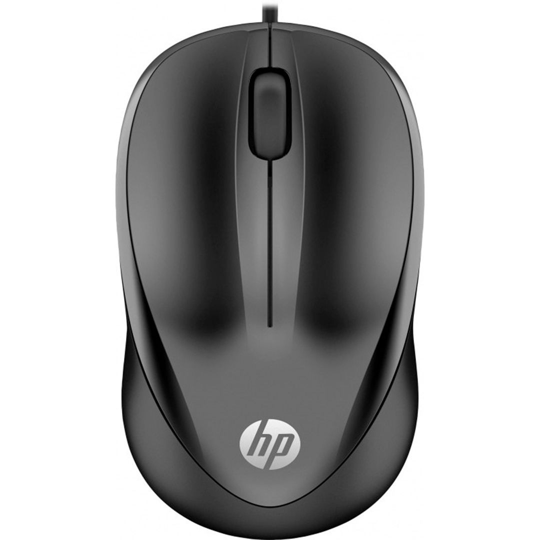 Мышь проводная оптическая HP 1000 , USB, 3 кнопки, 1200 dpi, черная / Мыши проводные