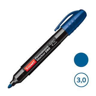 Перманентті маркер Luxor "Permanent Marker 280", ұшы оқ тәріздес, 1-3 мм, көк, баға бір дана үшін / Перманентті өшірілмейтін маркерлер