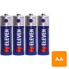 Батарейки Eleven пальчиковые AA LR6, 1.5V, солевые, 4 шт./уп, в пленке