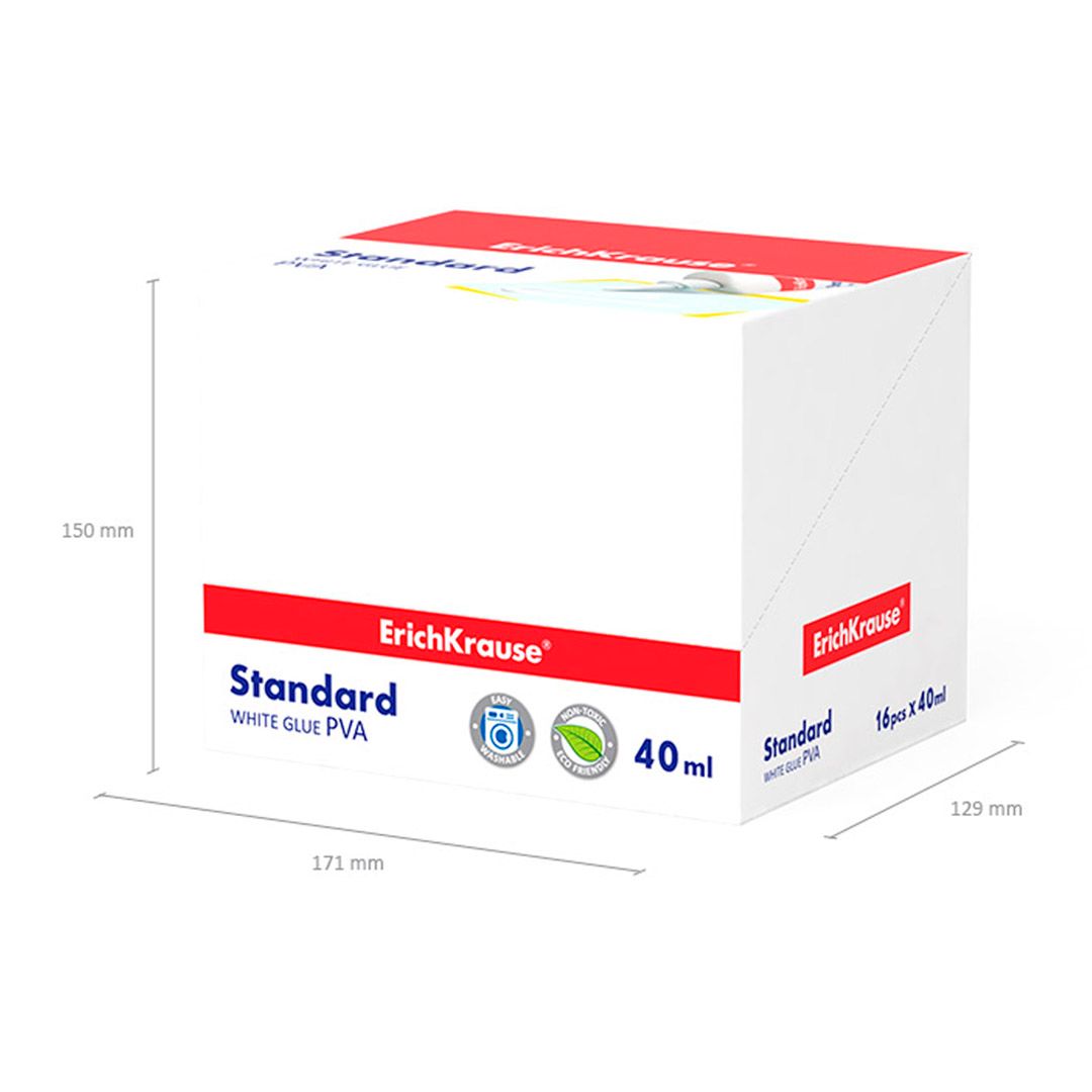Клей ПВА Erich Krause "Standard", 40 мл / Клей ПВА №3
