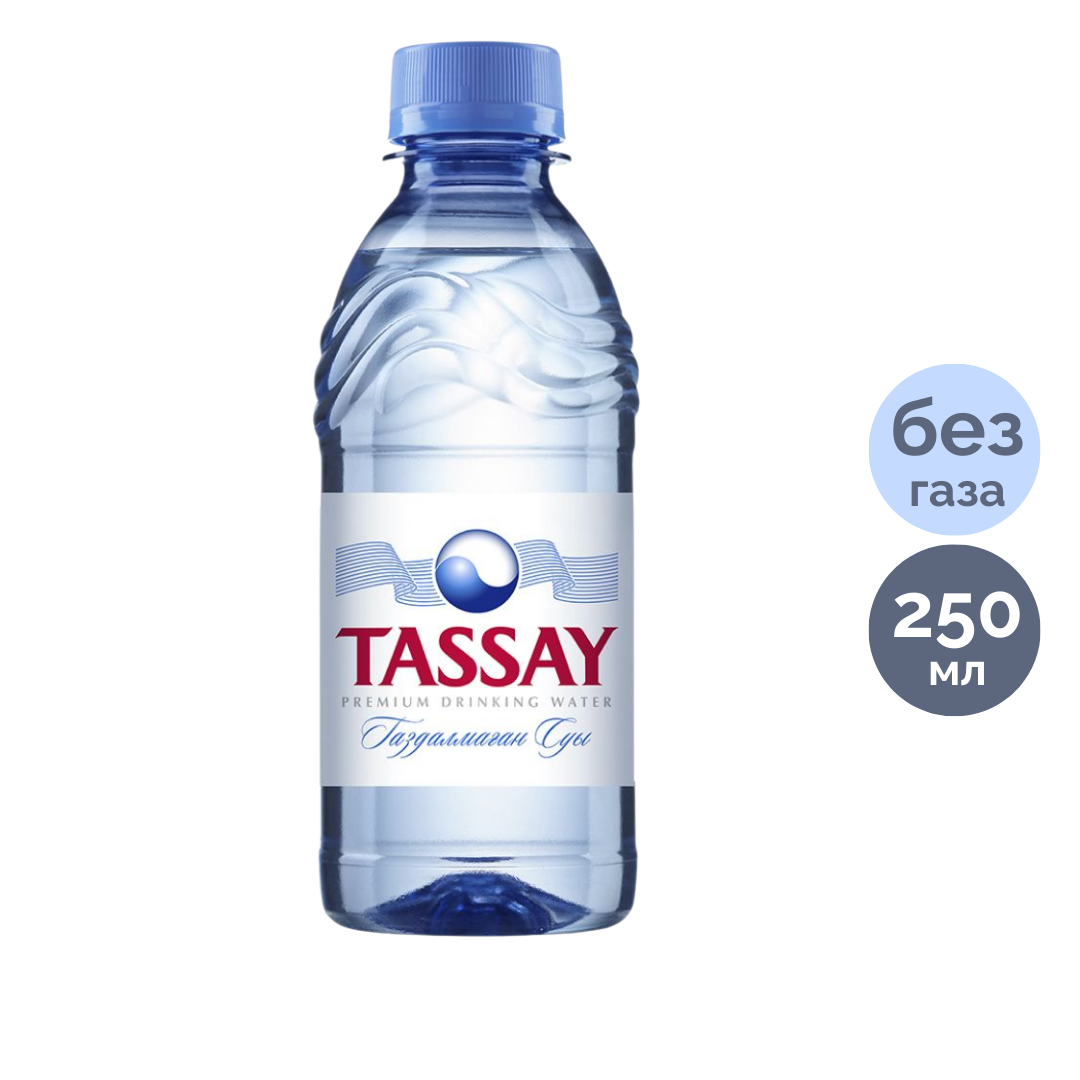 Вода негазированная питьевая "Tassay", 0,25 л, пластиковая бутылка / Вода питьевая №3
