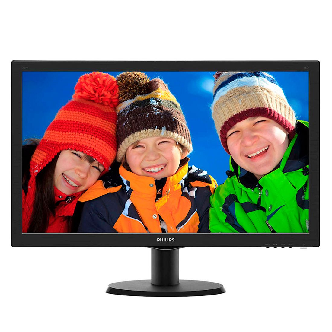 Монитор широкоформатный с LED подсветкой "Philips", 243V5QHSBA/01, VGA/DVI/HDMI, 23,6", черный / Мониторы oe.kz Монитор широкоформатный с LED подсветкой "Philips", 243V5QHSBA/01, VGA/DVI/HDMI, 23,6", черный / Мониторы