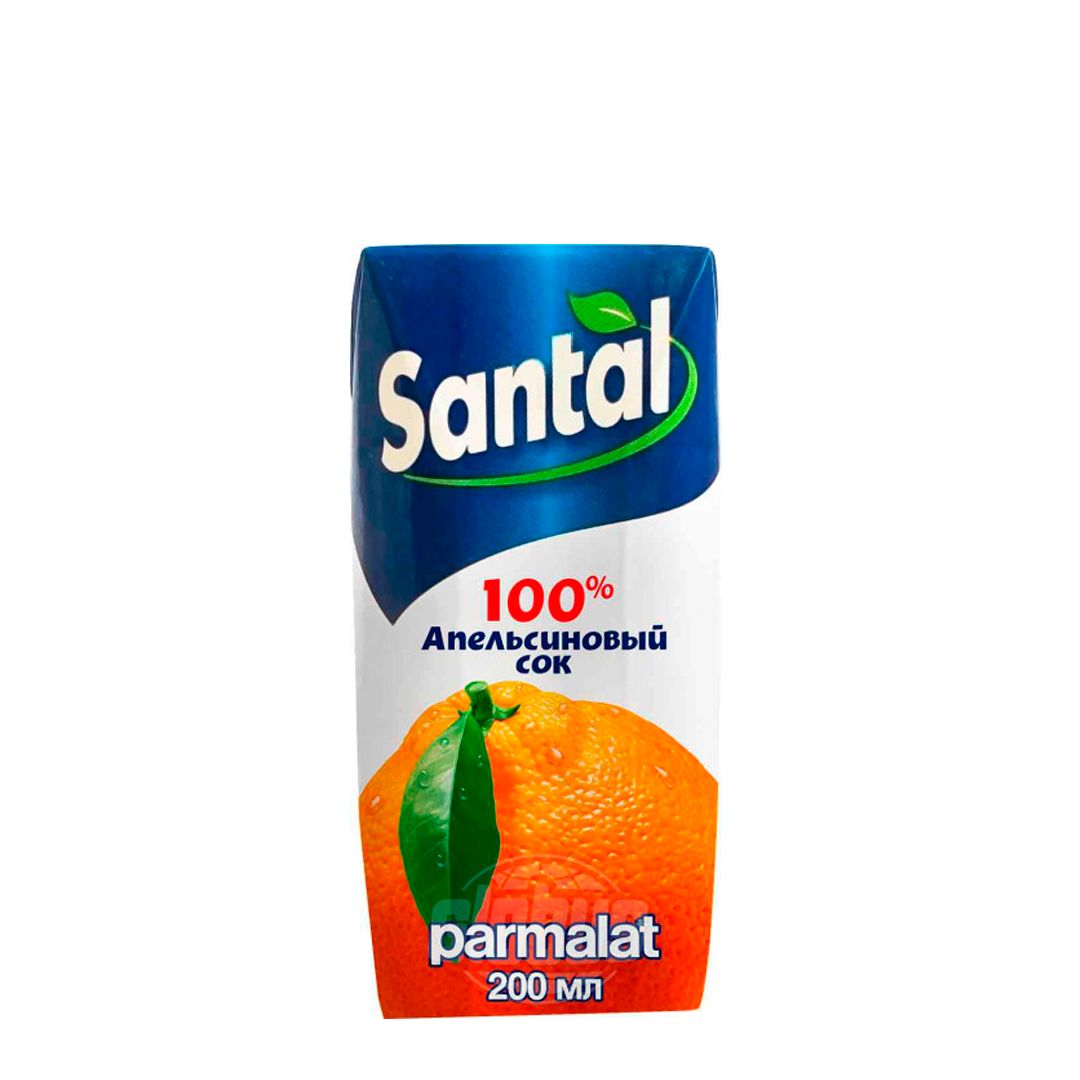 Сок Santal "Апельсиновый", 200 мл / Напитки и энергетики