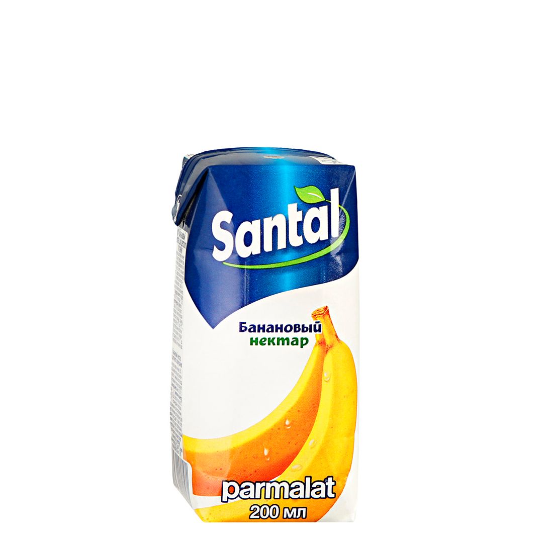 Нектар Santal "Банановый", 200 мл / Напитки и энергетики