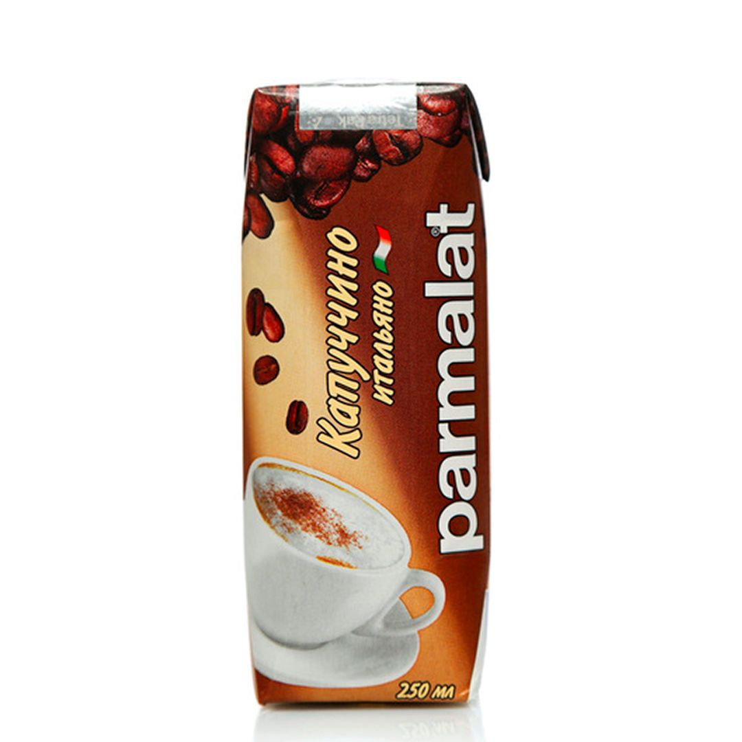 Молочный коктейль Parmalat "Капуччино Итальяно", 250 мл, 1,5%, тетрапакет / Молоко и сливки
