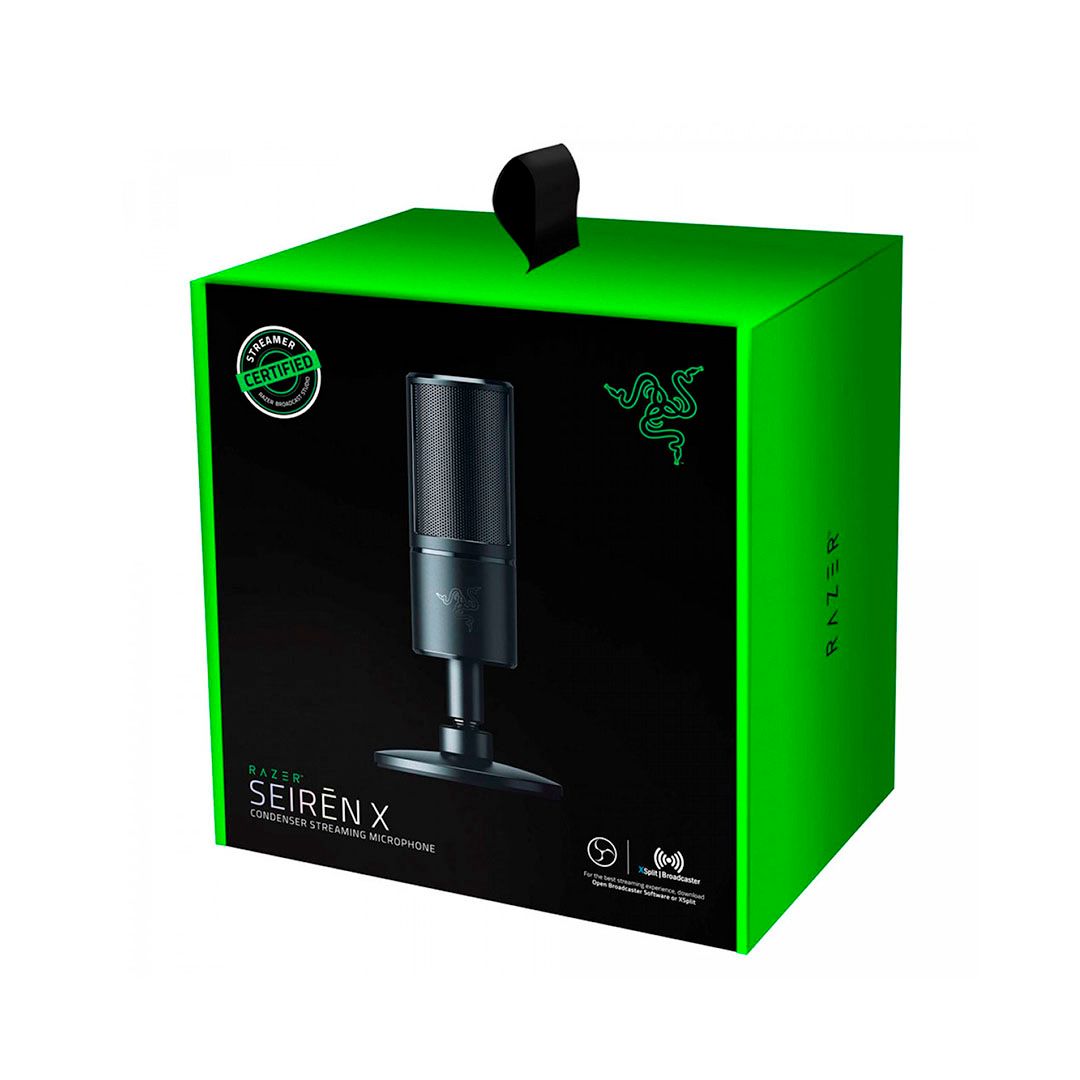 Микрофон Razer Seiren X, диапазон частот 20-20000 Гц, конденсаторный, черный / Все для геймера №3 oe.kz Микрофон Razer Seiren X, диапазон частот 20-20000 Гц, конденсаторный, черный / Все для геймера №3