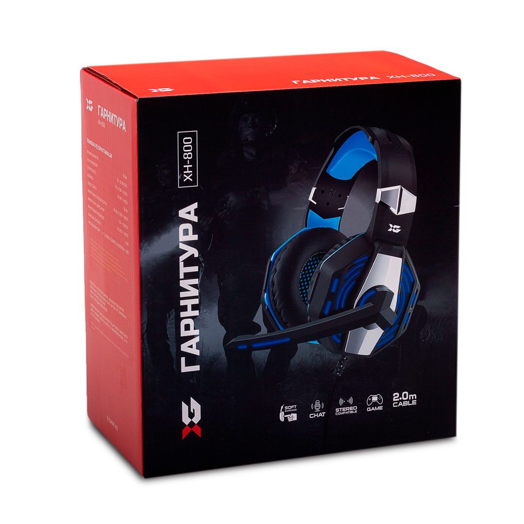 Гарнитура X-Game XH-800, диапазон частот 20-20000 Гц, черная / Все для геймера №4