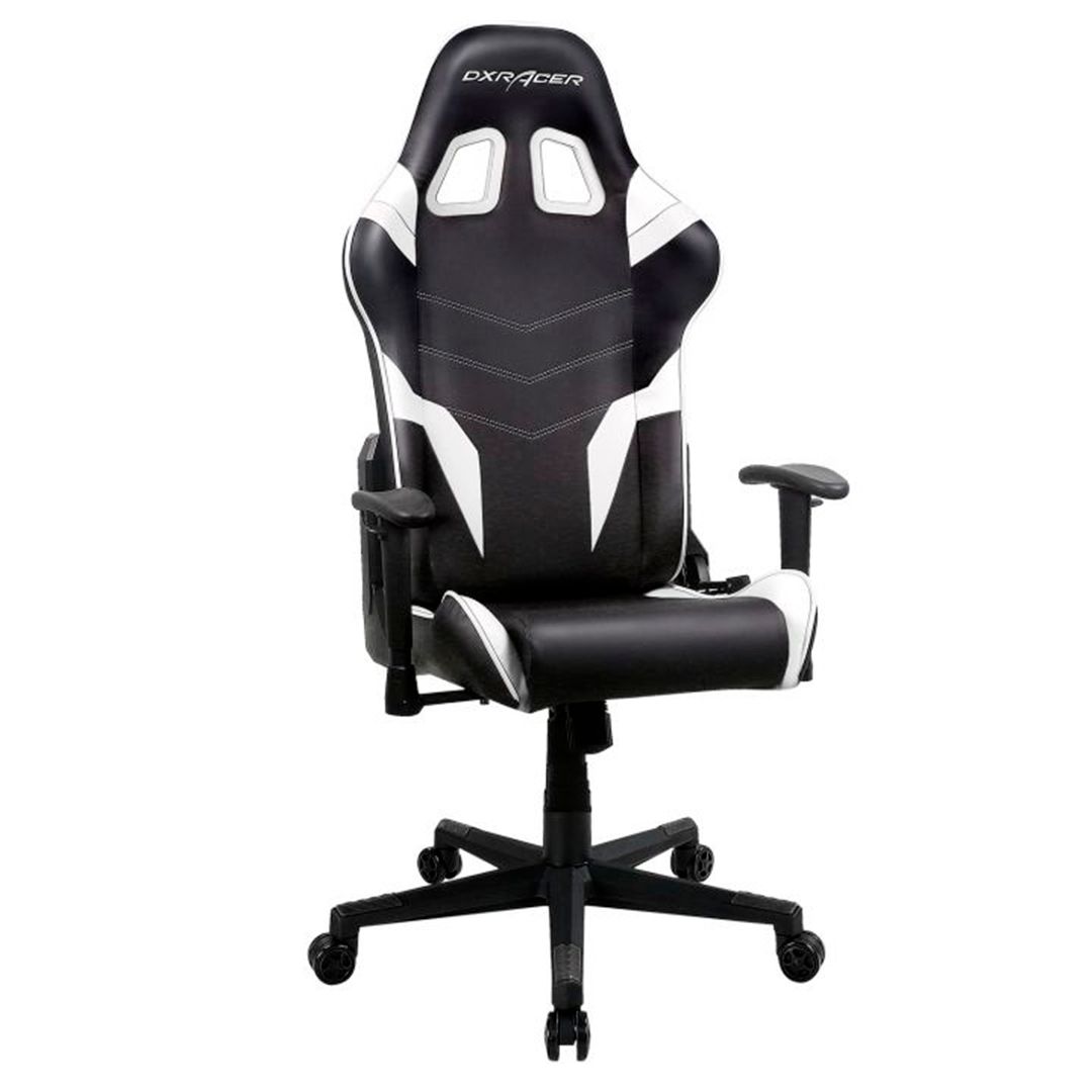 Игровое компьютерное кресло DX Racer GC/P188/NW, эко-кожа, черно-белая / Ойын креслолары