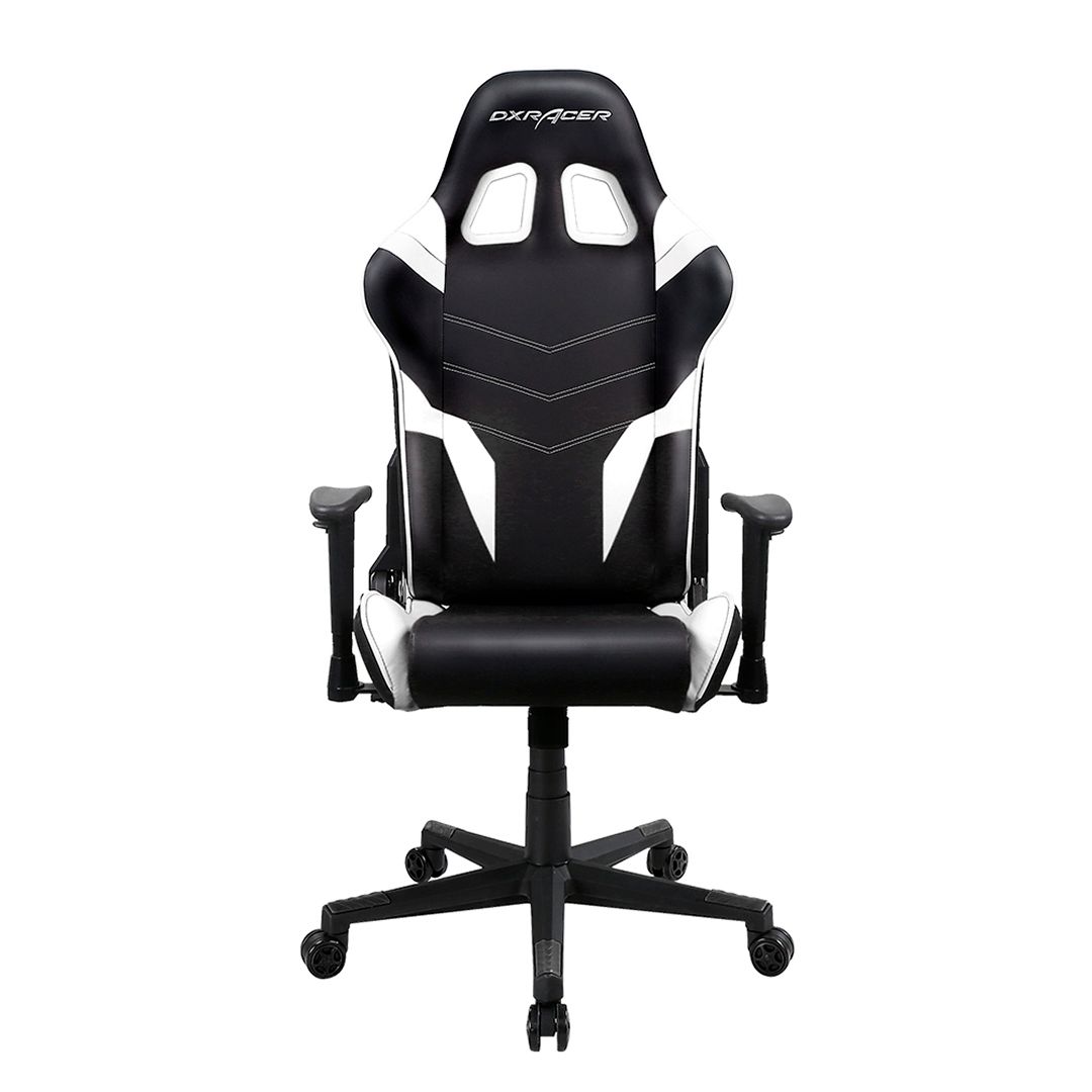 Игровое компьютерное кресло DX Racer GC/P188/NW, эко-кожа, черно-белая / Ойын креслолары №2