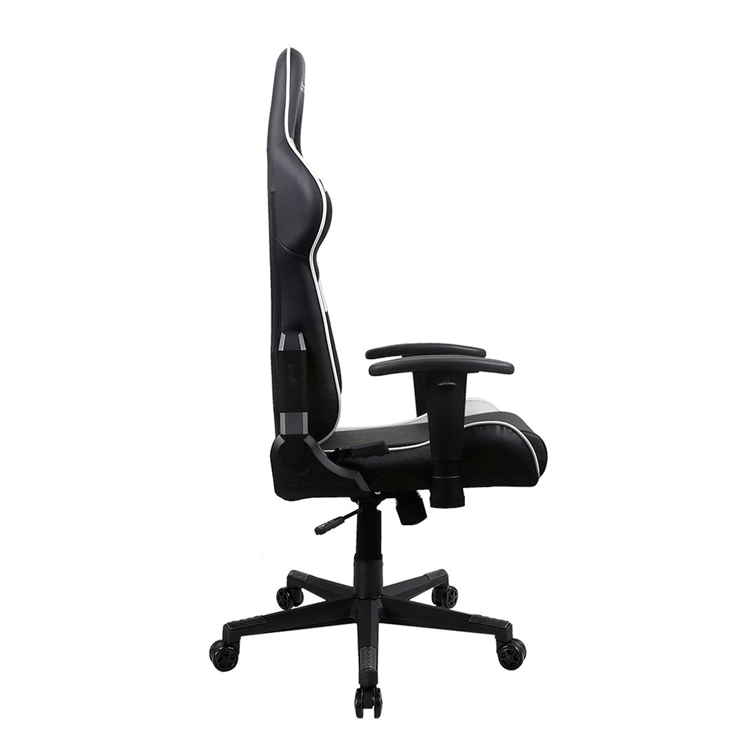 Игровое компьютерное кресло DX Racer GC/P188/NW, эко-кожа, черно-белая / Ойын креслолары №3